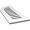 Ekena Millwork Quarter Round Top Left Surface Mount PVC Gable Vent w/ 3-1/2"W x 1"P Standard Frame, 14"W x 38"H GVPQL14X3801SF - alternate 5